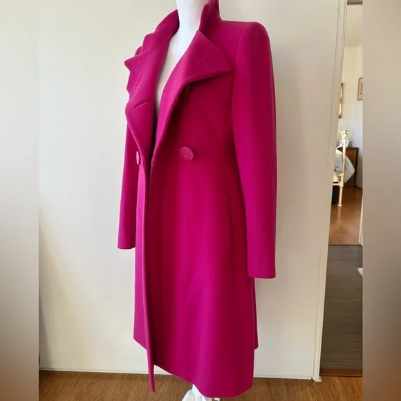 Versace wool fuchsia Coat
